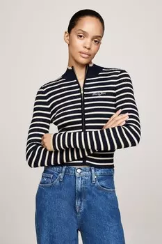 Кардиган с застежкой молнией на металлическом кончике Tommy Jeans, синий