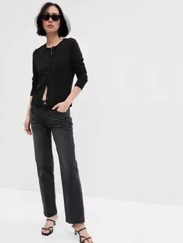 Кардиган с застежкой на пуговицы Gap, черный