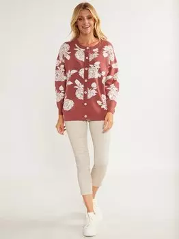 Кардиган с жемчугом Usha, розовый