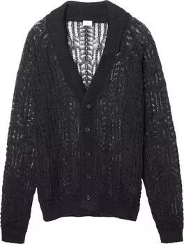 Кардиган Saint Laurent Lace Knit 70's Cardigan 'Black', черный