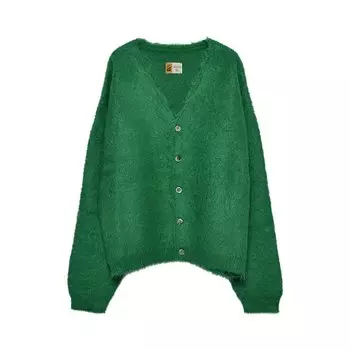 Кардиган Saint Michael Mohair Cardigan, зеленый