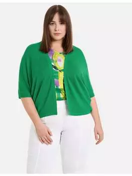 Кардиган SAMOON, цвет galactic green