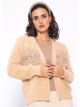 Кардиган SASSYCLASSY, бежевый