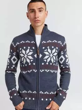 Кардиган сдноран Solid, синий