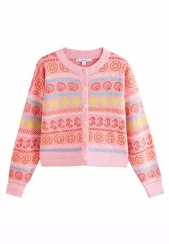 Кардиган SEA PATTERNED COLOURFUL Next, розовый