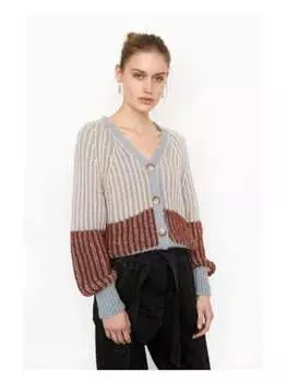 Кардиган SECOND FEMALE, разноцветный