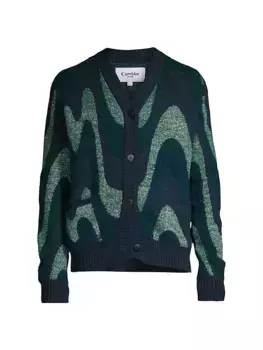 Кардиган Sefirot с мерцающими волнами Corridor, зеленый