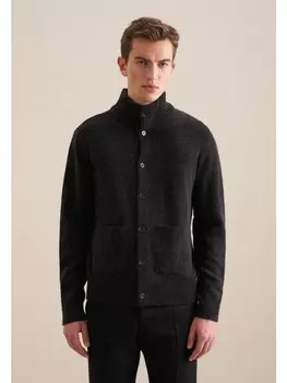 Кардиган Seidensticker Strick-Jacke Regular, серый