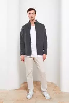 Кардиган - Серый - Классический крой LC Waikiki, серый