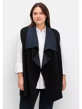 Кардиган sheego Doubleface-Weste, черный