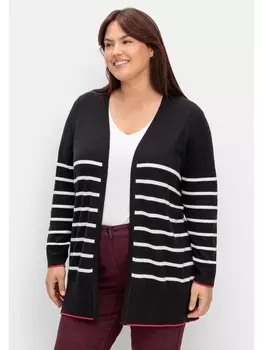 Кардиган sheego Strickjacke, черный