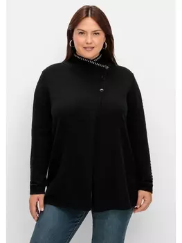 Кардиган sheego Strickjacke, черный