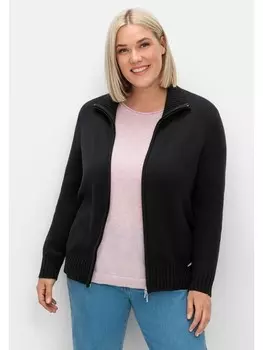 Кардиган sheego Strickjacke, черный