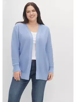 Кардиган sheego Strickjacke, цвет mittelblau