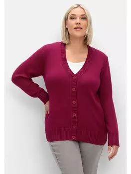Кардиган sheego Strickjacke, фуксия