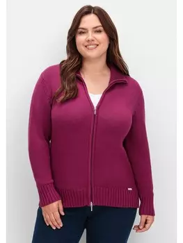 Кардиган sheego Strickjacke, фуксия