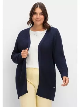 Кардиган sheego Strickjacke, морской