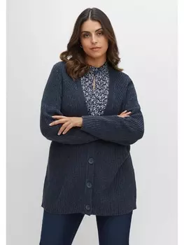 Кардиган sheego Strickjacke, ночной синий