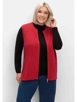 Кардиган sheego Strickweste, красный