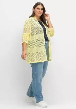 Кардиган Sheego, светло-желтый