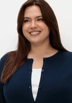 Кардиган Sheego, темно-синий