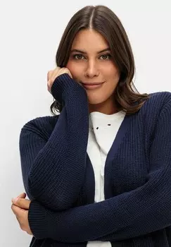 Кардиган Sheego, темно-синий