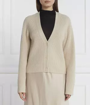 Кардиган шерстяной Calvin Klein Regular Fit, бежевый