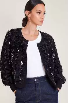 Кардиган Сиены с пайетками Monsoon, черный