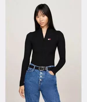 Кардиган Slim fit Tommy Jeans, черный