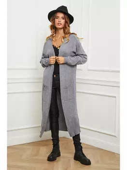 Кардиган So Cachemire Long Acor, серый