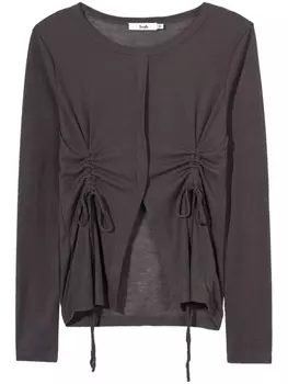 Кардиган со сборками b+ab, серый