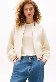 Кардиган SOFIA RICHIE GRAINGE VARSITY Tommy Hilfiger, молочный