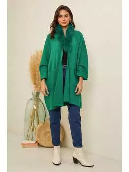 Кардиган Soft Cashmere Cardigan, зеленый