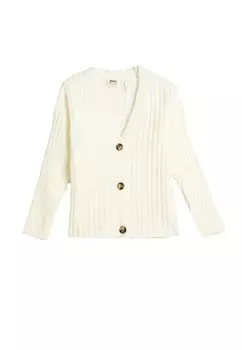 Кардиган Soft Touch Button Closure Long Sleeve Koton, бежевый