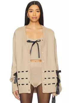 Кардиган солана For Love & Lemons, коричневый