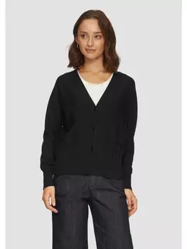 Кардиган sOliver BLACK LABEL Strickjacke langarm, черный