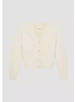 Кардиган sOliver Strickjacke langarm, бежевый