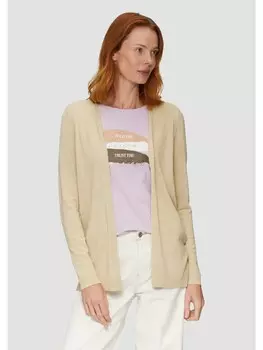 Кардиган sOliver Strickjacke langarm, бежевый