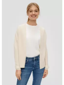 Кардиган sOliver Strickjacke langarm, бежевый