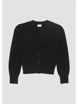 Кардиган sOliver Strickjacke langarm, черный