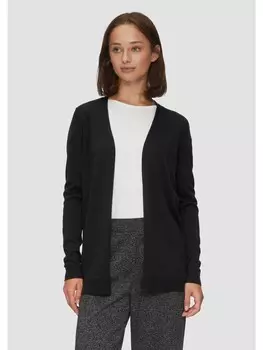 Кардиган sOliver Strickjacke langarm, черный