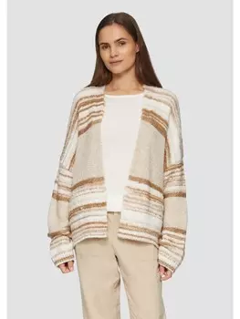 Кардиган sOliver Strickjacke langarm, цвет beige-braun
