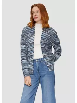 Кардиган sOliver Strickjacke langarm, цвет blau-mehrfarbig