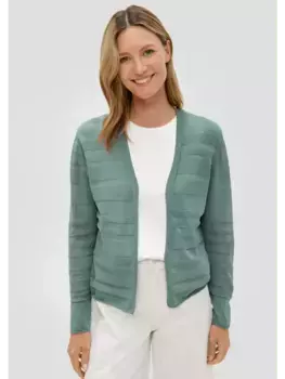 Кардиган sOliver Strickjacke langarm, цвет petrol