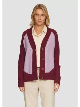 Кардиган sOliver Strickjacke langarm, фиолетовый