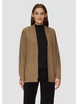 Кардиган sOliver Strickjacke langarm, коричневый