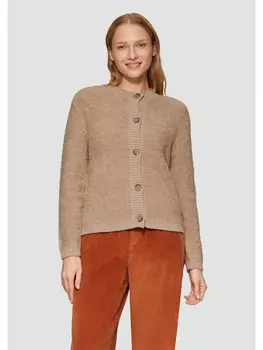Кардиган sOliver Strickjacke langarm, коричневый