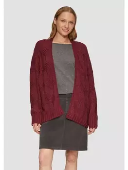 Кардиган sOliver Strickjacke langarm, красный