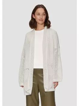 Кардиган sOliver Strickjacke langarm, кремовый