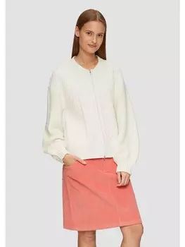 Кардиган sOliver Strickjacke langarm, кремовый